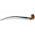 Cachimbo Churchwarden Extra Longo Encerado com Bico - Anel Dourado Piteira Resina